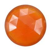 RED ONYX ROSE CUT BRIOLETTE ROUNDISH 12MM 3.36 Cts.