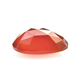 RED ONYX ROSE CUT TOP PLAIN TRILLIONISH 13X11MM 4.68 Cts.