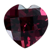 RHODOLITE CHECKER CUT HEART 6MM 0.89 Cts.