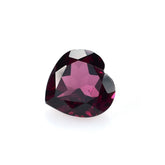 RHODOLITE CUT HEART (REDDISH PURPLR DARK)(HI) 9.00X9.00 MM 3.30 Cts.