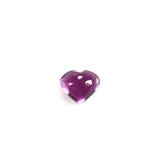 RHODOLITE PLAIN HEART CAB (PURPLE SUPER)(SI) 6.20X5.20 MM 1.15 Cts.