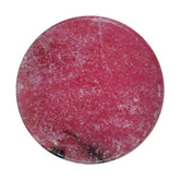 RHODONITE PLATE (PLAIN) ROUND 12.00MM 3.29 Cts.