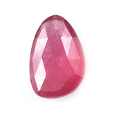 RHODONITE ROSE CUT BRIOLETTE IRREGULAR PEARISH (SUPER FINE) 12X8MM 3.53 Cts.