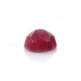 RHODONITE (PINK) (WITH BLACK MATRIX) HONEYCOMB ROUND CAB 12X12 MM 8.11 CTS