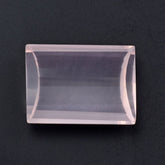 ROSE QUARTZ STEP CUT BRIOLETTE FANCY 18X13MM 13.70 Cts.