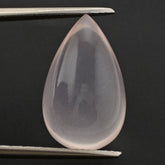 ROSE QUARTZ PLAIN DROP (MILKY) 18X11MM 13.40 Cts.