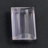 ROSE QUARTZ STEP CUT BRIOLETTE FANCY (TRANSPARENT) 18X13MM 14.30 Cts.