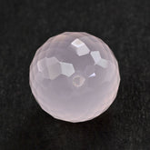 ROSE QUARTZ CHECKER CUT BALLS (HALF DRILL) LITE 13MM 14.95 Cts.