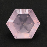 ROSE QUARTZ CONCAVE SPLENDOR CUT HEXAGON 16MM 14.53 Cts.