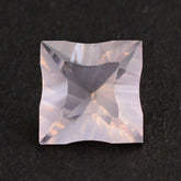 ROSE QUARTZ CONCAVE CUT SQUARE 12MM 6.45 Cts.