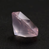 ROSE QUARTZ PENTAGON ROUND WITH STAR CUT BACK 12MM 5.59 Cts.