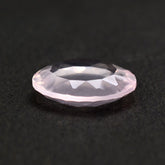 ROSE QUARTZ CONCAVE ROUND FLAT COIN 12MM 3.80 Cts.