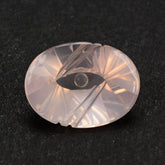 ROSE QUARTZ BUFFTOP EVIL EYE OVAL 20X15MM 15.43 Cts.