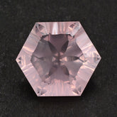 ROSE QUARTZ CONCAVE SPLENDOR CUT HEXAGON 16MM 14.25 Cts.