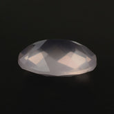 ROSE QUARTZ CHECKER CUT OVAL (SEMI-MILKY) (NICE COLOR) 9X7MM 1.57 Cts.