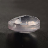 ROSE QUARTZ ROSE CUT BRIOLETTE HEART (SIDE DRILL) (SEMI-MILKY) (NICE COLOR) 8MM 1.81 Cts.