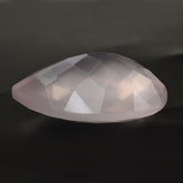 ROSE QUARTZ CHECKER CUT PEAR (SEMI-MILKY) (NICE COLOR) 20X15MM 13.08 Cts.