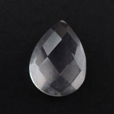 ROSE QUARTZ CHECKER PEAR CAB TRANSPARENT (MEDIUM) 8X6MM 1.18 Cts.