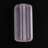 ROSE QUARTZ STEP CUT BARREL (FULL DRILL 1MM) (SI) 14.50X7MM 7.50 Cts.