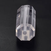 ROSE QUARTZ STEP CUT BARREL (FULL DRILL 1MM) 20X8MM 13.13 Cts.