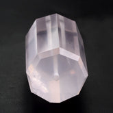 ROSE QUARTZ STEP CUT BARREL (FULL DRILL 1MM) (HI) 25X16MM 63.00 Cts.