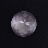 ROSE QUARTZ FLOWER CUT ROUND CAB 6MM 0.68 Cts.