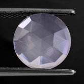 ROSE QUARTZ ROSE CUT BRIOLETTE ROUND 12MM 3.77 Cts.