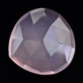 ROSE QUARTZ ROSE CUT BRIOLETTE PEAR 22MM 17.00 Cts.
