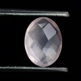 ROSE QUARTZ BRIOLETTE OVAL 8X6MM 1.05 Cts.