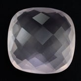 ROSE QUARTZ BRIOLETTE CUSHION (SEMI-MILKY) 12MM 6.21 Cts.