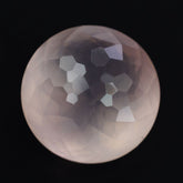 ROSE QUARTZ IRREGULAR CUT HIGH DOME ROUND 9MM 3.30 Cts.