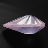 ROSE QUARTZ CONCAVE BRIOLETTE PEAR (DES#14) 16X12MM 6.00 Cts.