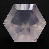 ROSE QUARTZ CONCAVE SPLENDOR CUT HEXAGON (DES#76) 16MM 14.29 Cts.
