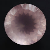 ROSE QUARTZ CONCAVE CUT ROUND (DES#46) 15MM 11.65 Cts.