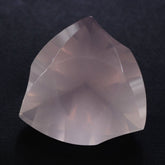 ROSE QUARTZ LEAF CONCAVE TRILLION (DES#125) 14MM 7.63 Cts.