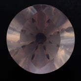 ROSE QUARTZ EYE CUT ROUND (DES#89) 13MM 7.65 Cts.