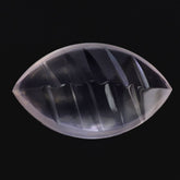 ROSE QUARTZ BUFFTOP KNIFE CONCAVE MARQUISE (DES#110) 20X12MM 9.28 Cts.