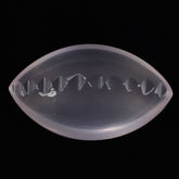 ROSE QUARTZ BUFFTOP ZIP CUT BACK MARQUISE (DES#106) 20X12MM 9.95 Cts.