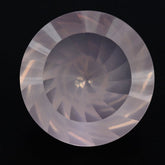 ROSE QUARTZ CHAKRA CUT ROUND (DES#82) 12MM 5.10 Cts.