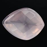 ROSE QUARTZ CARVED CHECKER TOP ONION (DES#68) 16X12MM 6.44 Cts.
