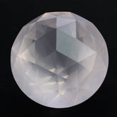 ROSE QUARTZ HIGH DOME ROSE CUT ROUND (DES#17) 15MM 14.30 Cts.
