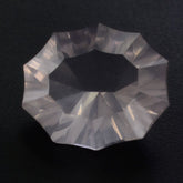 ROSE QUARTZ CONCAVE NINETY CUT OVAL (DES#51) 11X9MM 3.15 Cts.