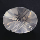 ROSE QUARTZ FLAT BUFFTOP LIGHTENING OVAL (DES#114) 20X15MM 13.70 Cts.
