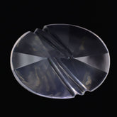 ROSE QUARTZ FLAT BUFFTOP LIGHTENING OVAL (DES#114) 20X15MM 13.70 Cts.