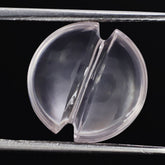 ROSE QUARTZ LENTIL ROUND WITH CARVED BELT (DES#25) 14MM 6.35 Cts.