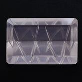 ROSE QUARTZ CONCAVE LIGHTENING CUT OCTAGON (DES#99) 14X9MM 5.71 Cts.