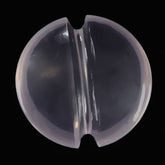 ROSE QUARTZ LENTIL ROUND WITH CARVED BELT (DES#25) 14MM 6.30 Cts.