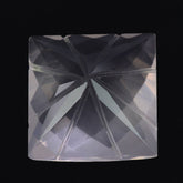 ROSE QUARTZ CHECKER CUT PRINCESS BACK LAZER CUT SQUARE (DES#20) 10MM 4.30 Cts.