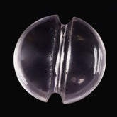 ROSE QUARTZ LENTIL ROUND WITH CARVED BELT (DES#25) 15MM 7.63 Cts.