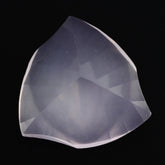 ROSE QUARTZ LEAF CONCAVE TRILLION (DES#125) 14MM 7.45 Cts.